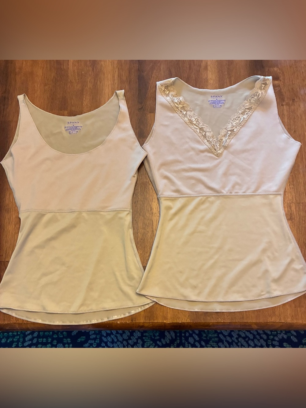 SPANX Nude/Beige Shapewear Tank Top - Scoop Neck
